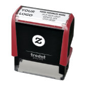 ロゴ名差出人住所スパーソナライズされたタ セルフインキングスタンプ (商品)