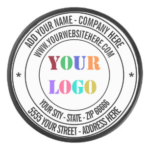 ロゴ名文字情報ホッケーパックテンプレート アイスホッケーパック