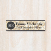 ロゴ名板マーブルドアシンボルや象徴オフィスの署名 サインプレート (正面)