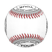 ロゴ名野球スタンプデザイン色の選択 野球ボール (裏面)