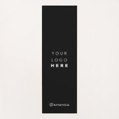 ロゴ名 カンパニー ブラック ホワイト プロモーション インスタグラム ヨガマット (正面)