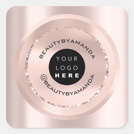 ロゴ名 ボディ メイク製品のパッケージ  ローズ スクエアシール (正面)