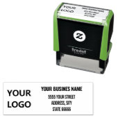 ロゴ名 住所 セルフインキングスタンプ 例 (インサイチュ)