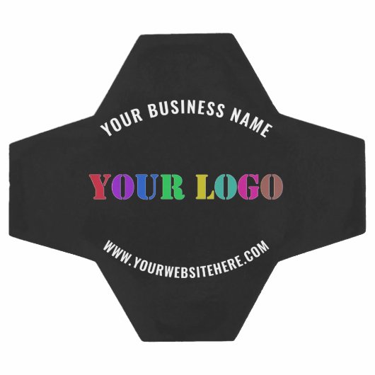 ロゴ名Webサイトとカラープロモサッカーボール サッカーボール (フラット)