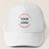 ロゴ名Webサイトと色Trucker Hat キャップ (正面)
