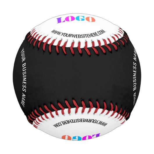 ロゴ名Webサイトプロモーションパーソナライズされた 野球ボール (正面)