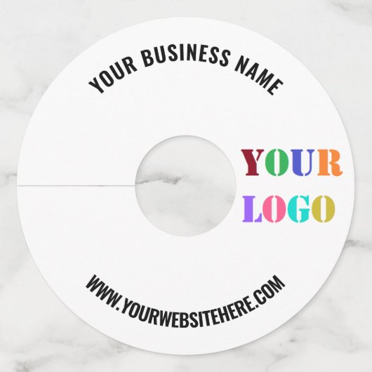 ロゴ名Webサイトプロモーションワイングラスラベル ワイングラスタグ (正面)