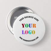 ロゴ名Webサイトプロモーション会社ボタン 缶バッジ (正面&裏面)