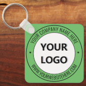 ロゴ名WebサイトプロモーションBusiness Keychain キーホルダー (正面)