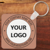 ロゴ名WebサイトプロモーションBusiness Keychain キーホルダー (裏面)