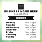 ロゴ営業時間 ウィンドウサイン (シート3)