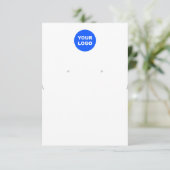 ロゴ大型ネックレスイヤリングディスプレイの追加 招待状 (スタンド正面)