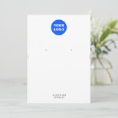 ロゴ大型ネックレスイヤリングディスプレイの追加 招待状 (スタンド正面)