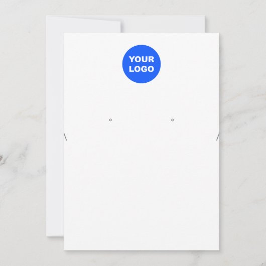 ロゴ大型ネックレスイヤリングディスプレイの追加 招待状 (正面)