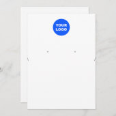 ロゴ大型ネックレスイヤリングディスプレイの追加 招待状 (正面/裏面)