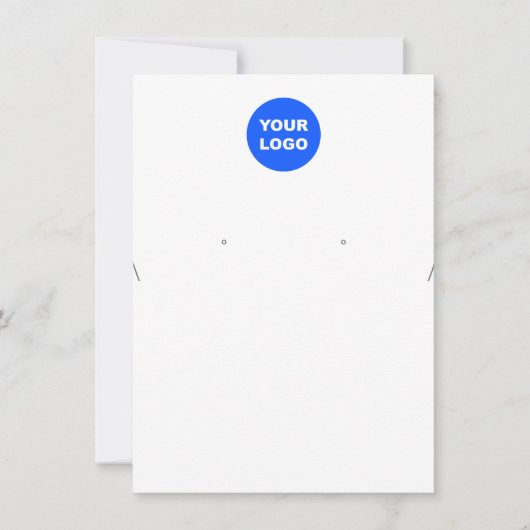 ロゴ大型ネックレスイヤリングディスプレイの追加 招待状 (正面)