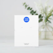 ロゴ大型ネックレスイヤリングディスプレイの追加 招待状 (スタンド正面)