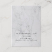 ロゴ大理石イヤリングディスプレイカードの追加 名刺 (裏面)