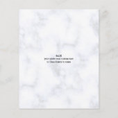 ロゴ大理石スタイリッシュ独自の2枚の写真を作成 チラシ (裏面)