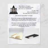 ロゴ大理石スタイリッシュ独自の2枚の写真を作成 チラシ (正面)