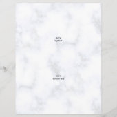 ロゴ大理石非対称3フォトコラージュ チラシ (裏面)