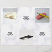 ロゴ大理石5写真プロモトリフォーブパンフレット (裏面)