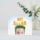 ロゴ太陽のを高機能でクリーンなEnergyポストカードで入手 ポストカード (スタンド正面)