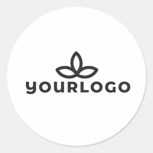 ロゴ封筒用シール ラウンドシール (正面)