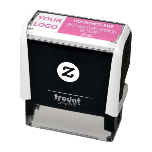 ロゴ差出人住所の色の自動手書きスタンプ セルフインキングスタンプ (商品)