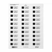 ロゴ差出人住所ラベルビジネスロゴの追加 ラベル (フルシート)