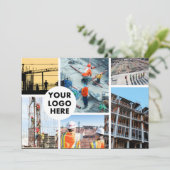 ロゴ建築会社企業の事業 シーズンカード (スタンド正面)