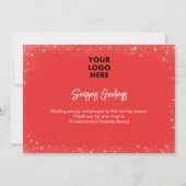 ロゴ建築会社企業の事業 シーズンカード (裏面)