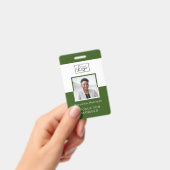 ロゴ従業員の写真IDバッジ バッジ (手持ち)