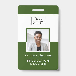 ロゴ従業員の写真IDバッジ バッジ