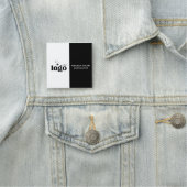 ロゴ従業員スタッフの磁気またはピン名タグ 名札 (インサイチュ)