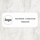 ロゴ従業員スタッフの磁気またはピン名タグ 名札