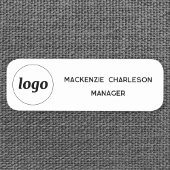 ロゴ従業員スタッフの磁気またはピン名タグ 名札