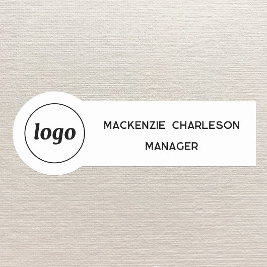 ロゴ従業員スタッフの磁気またはピン名タグ 名札