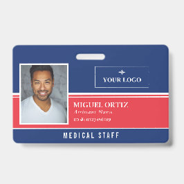 ロゴ従業員IDの追加(赤) バッジ