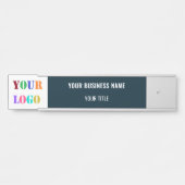 ロゴ情報の名前ビジネスドアの署名テンプレート サインプレート (正面)