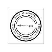 ロゴ感謝していスタンプのサポートに関するビジネス ラバースタンプ (インプリント)