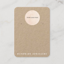 ロゴ手作りジュエリーイヤリングディスプレイカード
