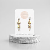 ロゴ手作りジュエリーイヤリングディスプレイカード 名刺