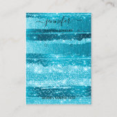 ロゴ手作りジュエリーカード海ストライプ 名刺 (正面)