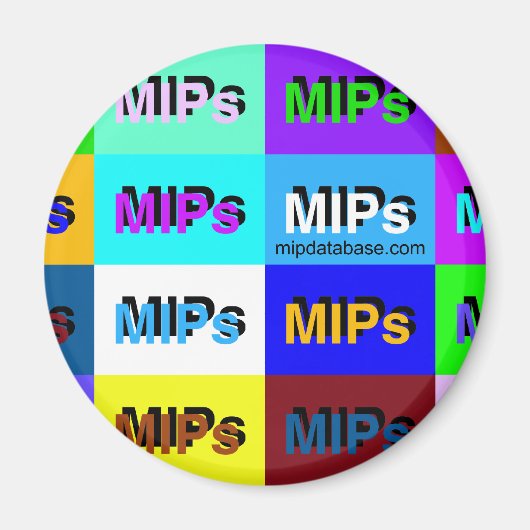 ロゴ数々の磁石 マグネット (正面)