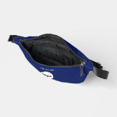 ロゴ文字プロモーションビジネスブランディングネイビーブルー ファニーパック (見開き)