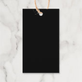 ロゴ文字ホイル贈り物ラベルエンクロージャプレミアムクラフト ギフトタグ (裏面)