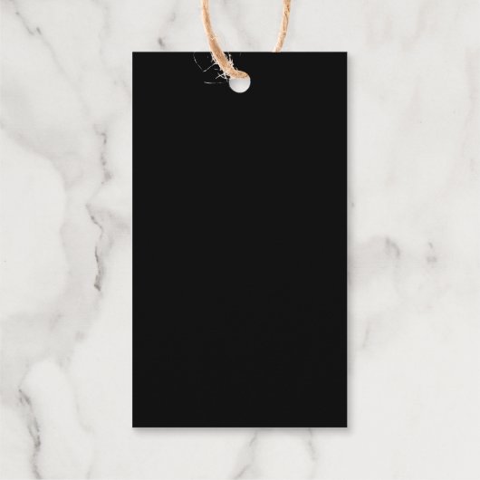 ロゴ文字ホイル贈り物ラベルエンクロージャプレミアムクラフト ギフトタグ (裏面)