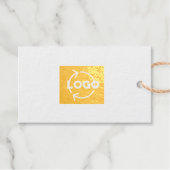 ロゴ文字ホイル贈り物ラベルエンクロージャプレミアムクラフト ギフトタグ (正面 (横))