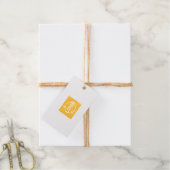 ロゴ文字ホイル贈り物ラベルエンクロージャプレミアムクラフト ギフトタグ (麻糸付属)